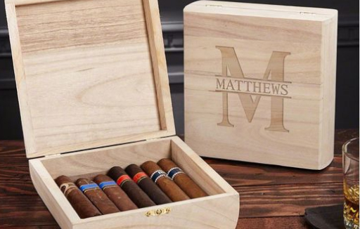 Cigar aging, wooden box