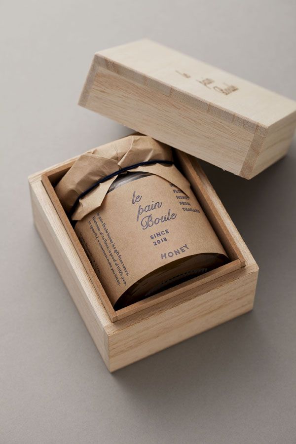 Wooden packaging for Honey