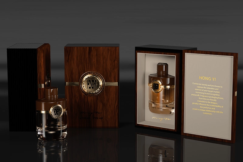 wooden pefume gift box