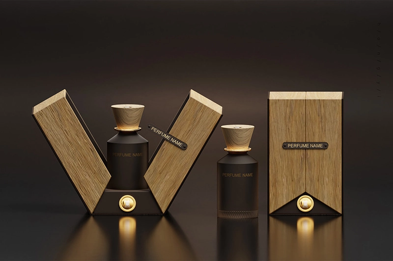 wooden perfume box for gift